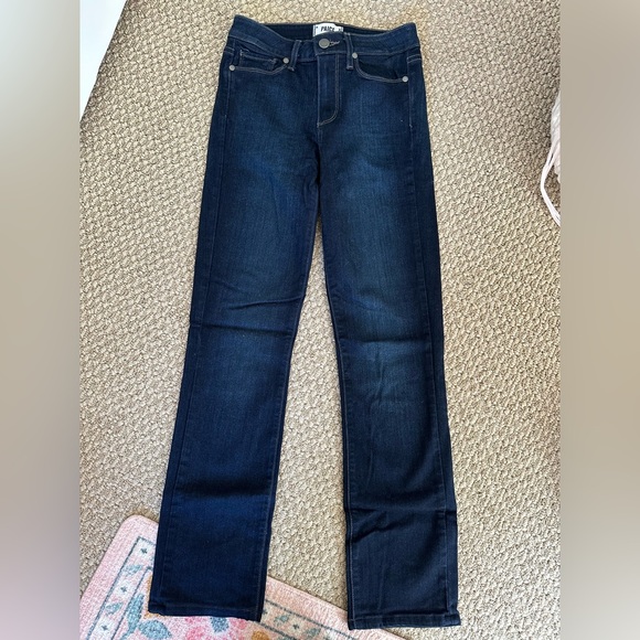 PAIGE Denim - PAIGE Women's Dark Indigo Straight Leg Jeans